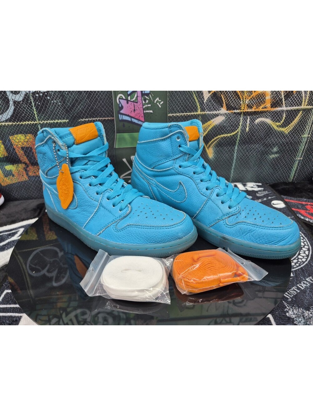 Nike Air Jordan Retro High OG G8RD ‘Blue Lagoon’ Mens Size 8.5M Sneaker RARE WOW